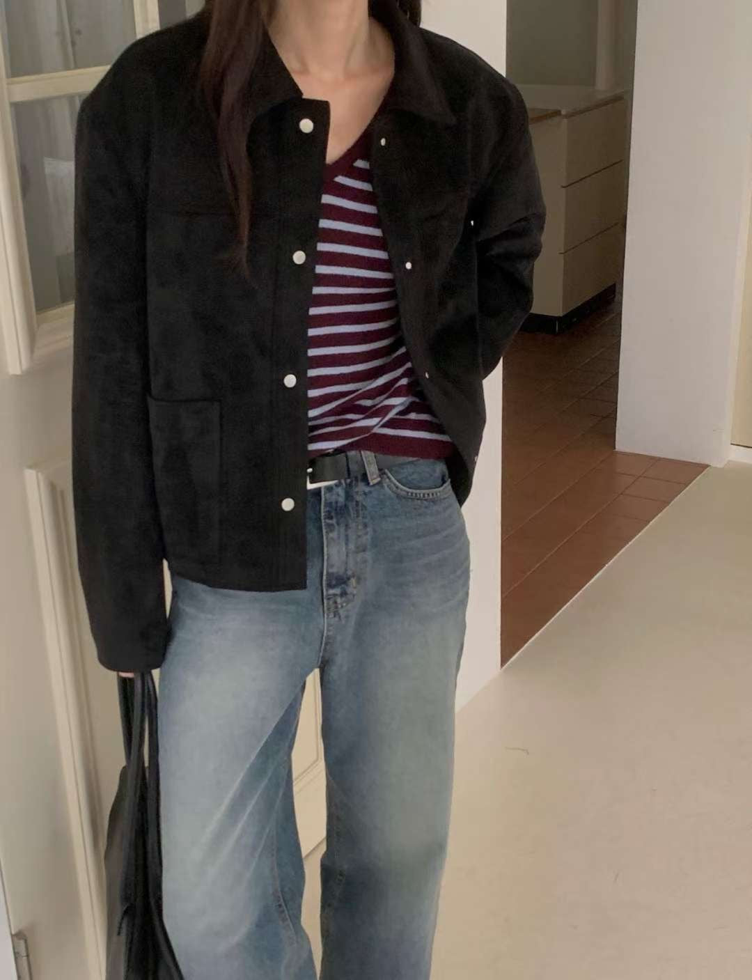 Hau suede jacket-2col