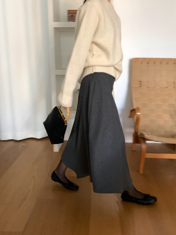 Unbal cut skirt