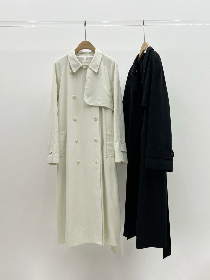 Hyde long trench coat-2col