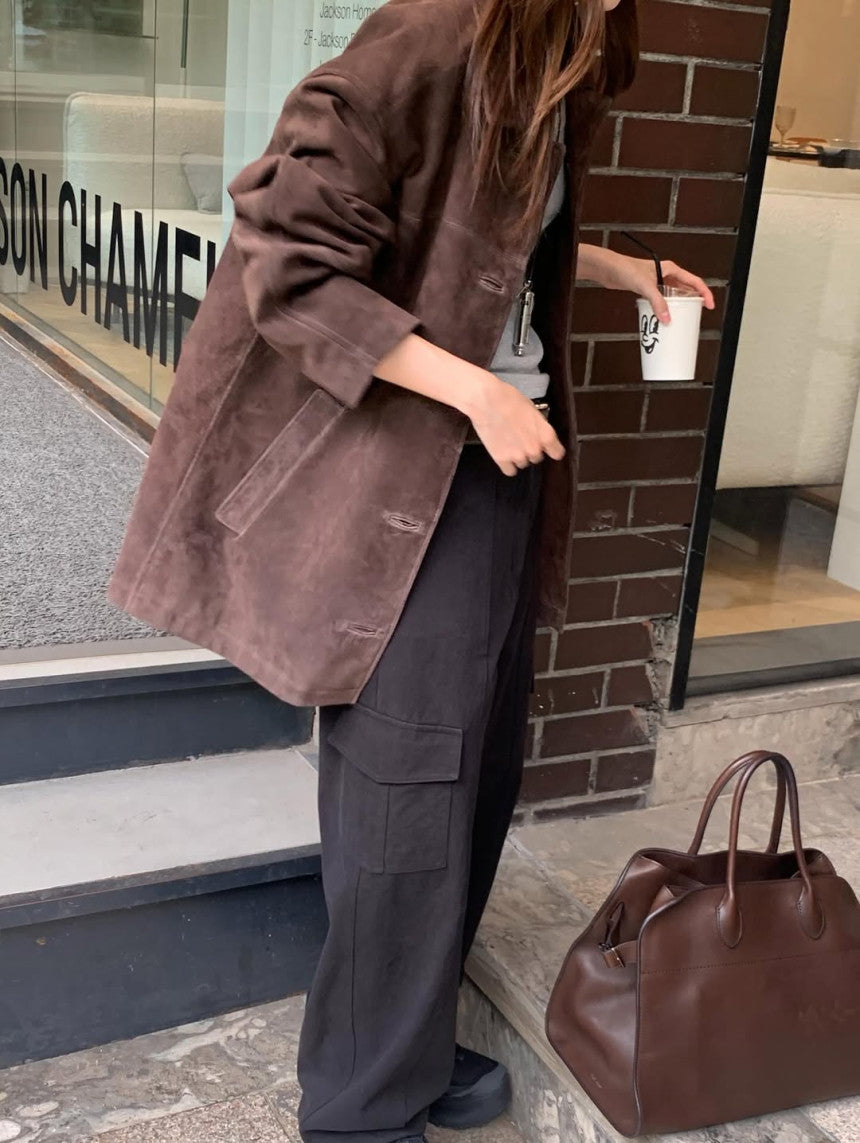 Bern suede jacket-2col