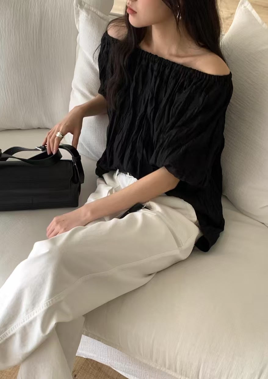 deondo crease off blouse-2col