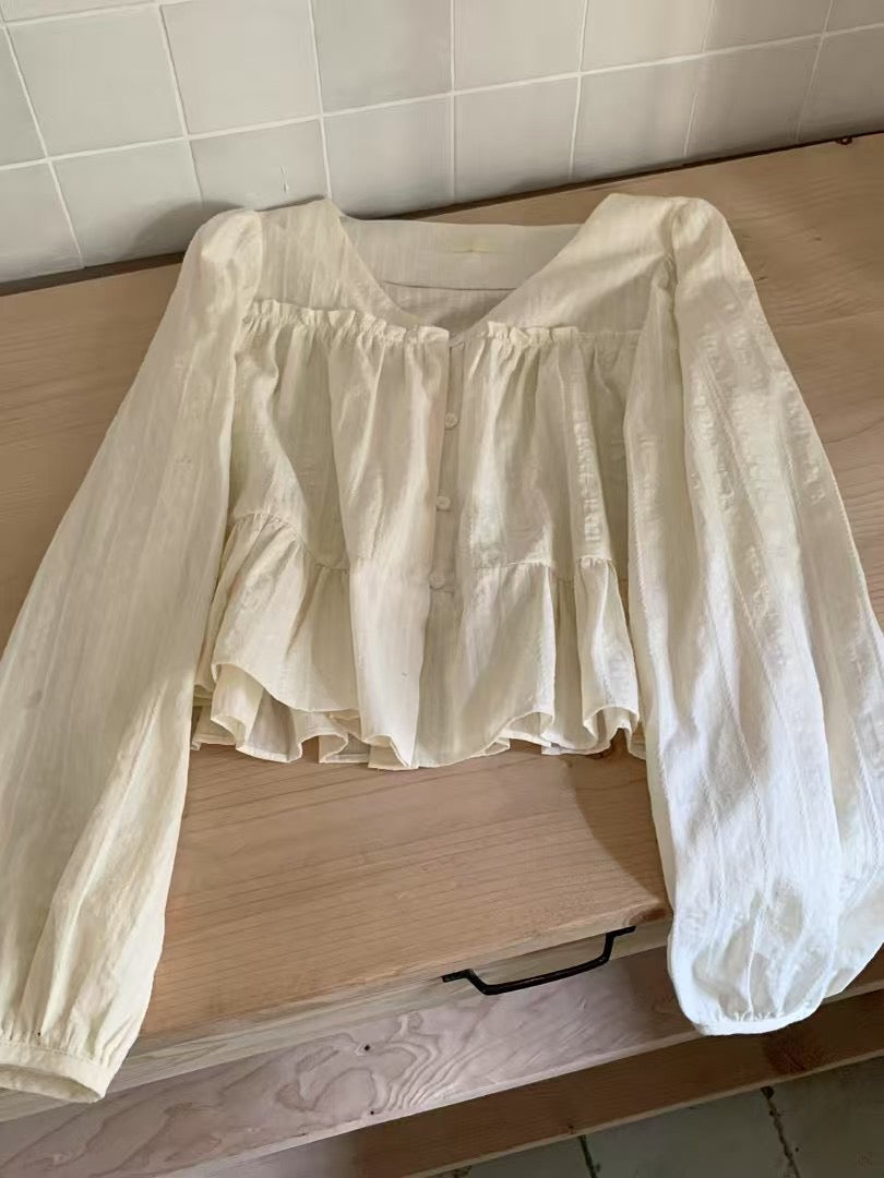 sweet lace blouse-2col