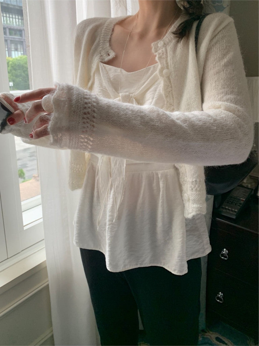 romantic alpaca cardigan-4col
