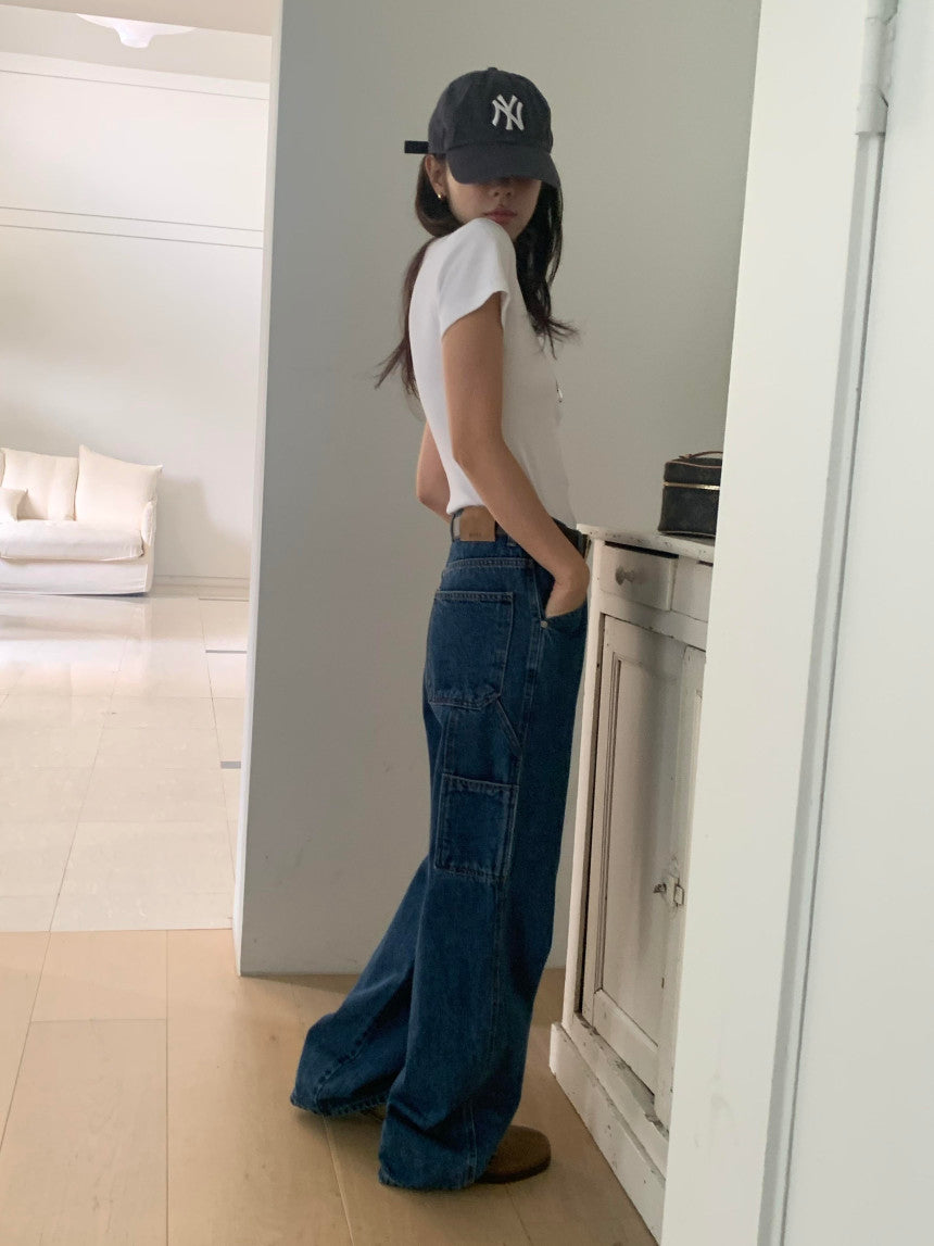 113 Carpenter denim ショート丈あり