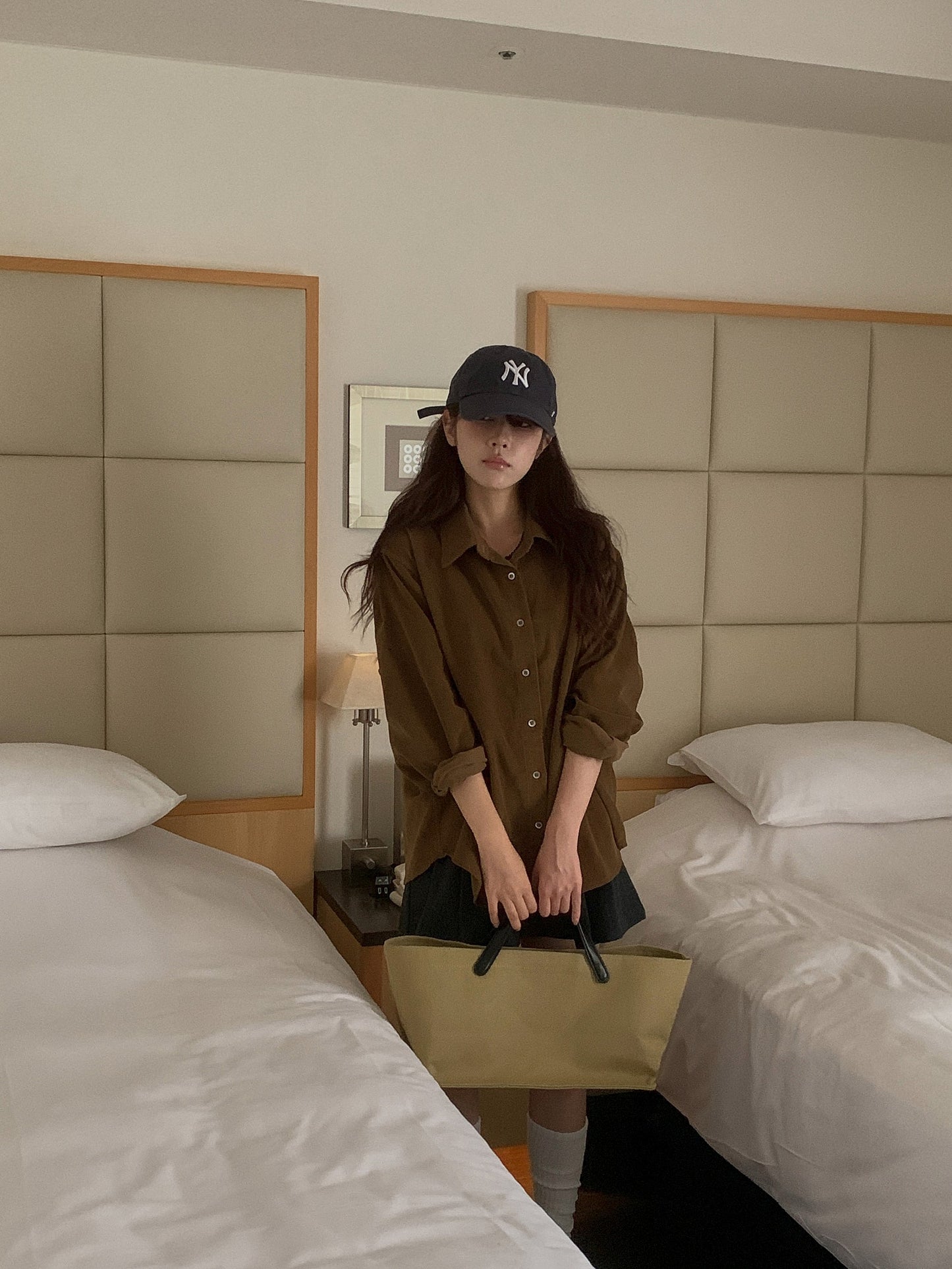 Jockey corduroy shirt-2col