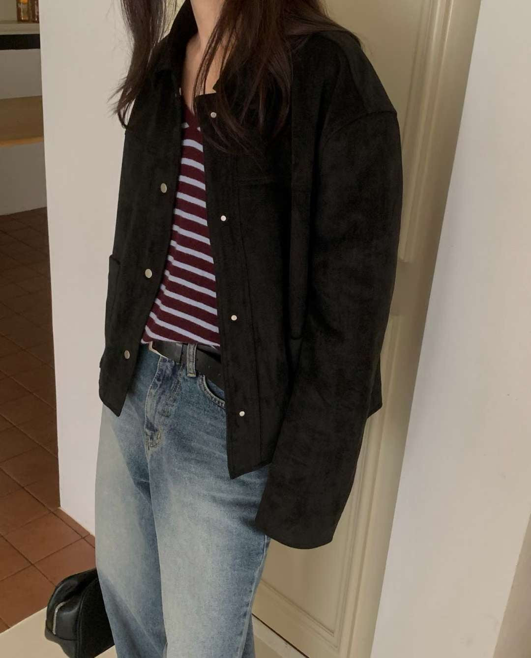 Hau suede jacket-2col