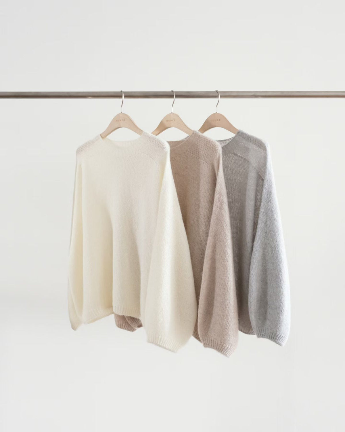 Ounce balloon mohair knit-3col