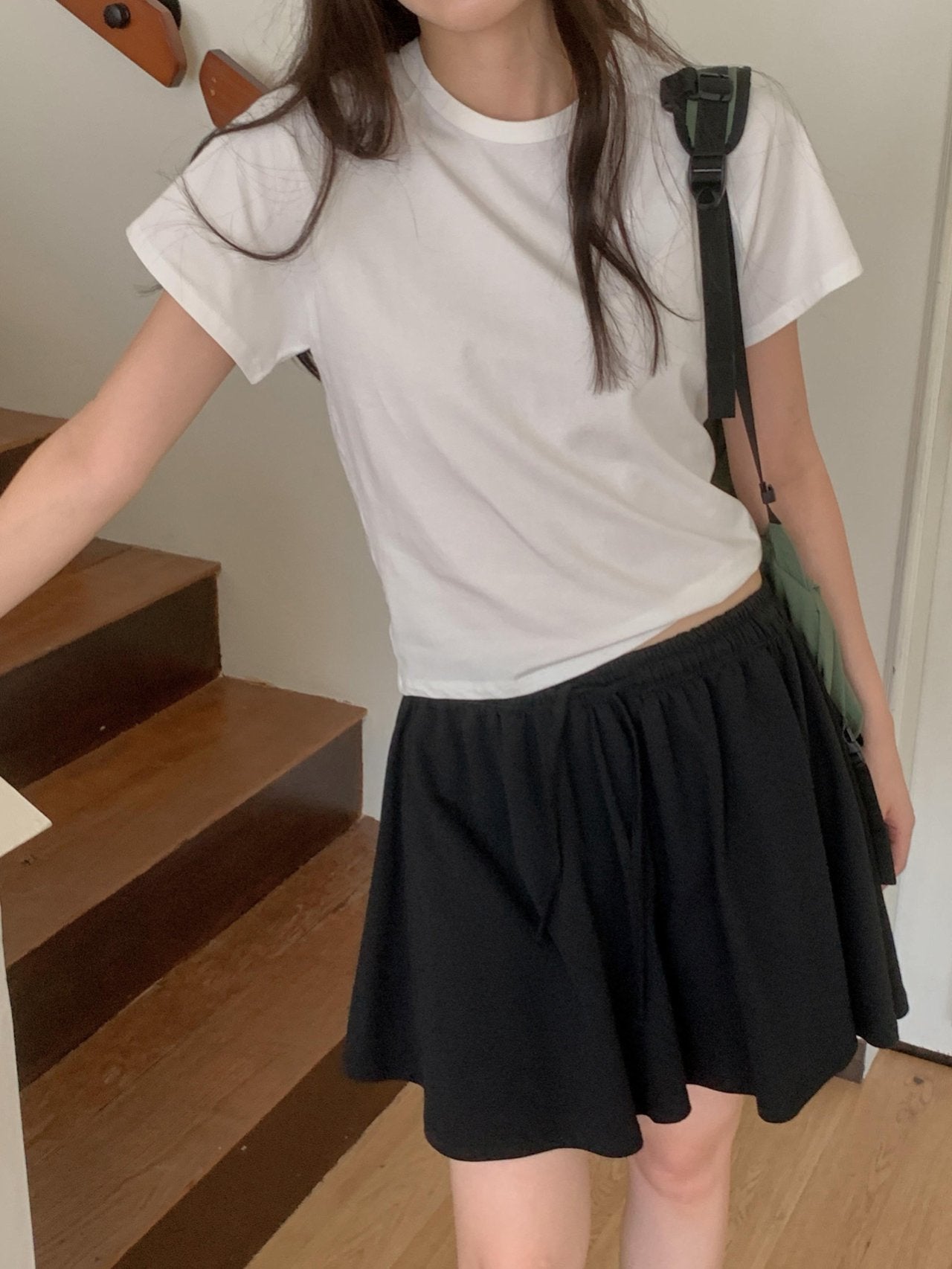 Rush skirt half pants-3col