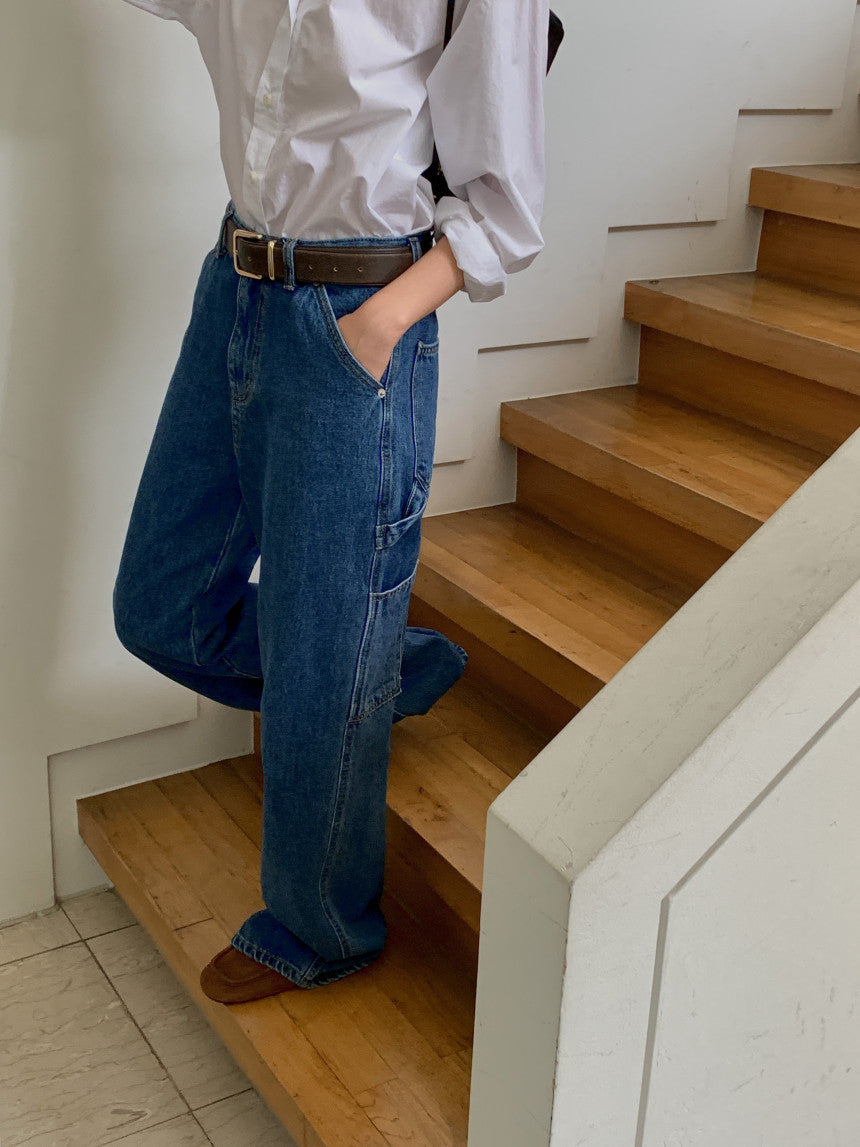 113 Carpenter denim ショート丈あり