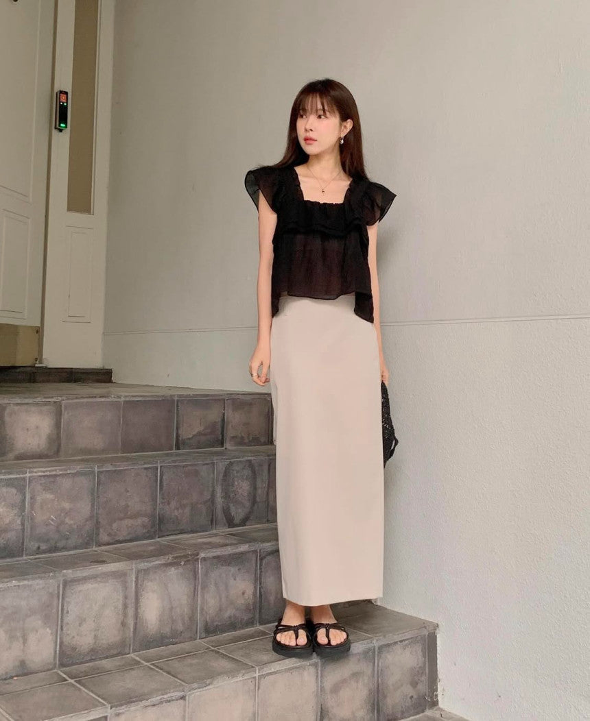 Nature 2way blouse-4col