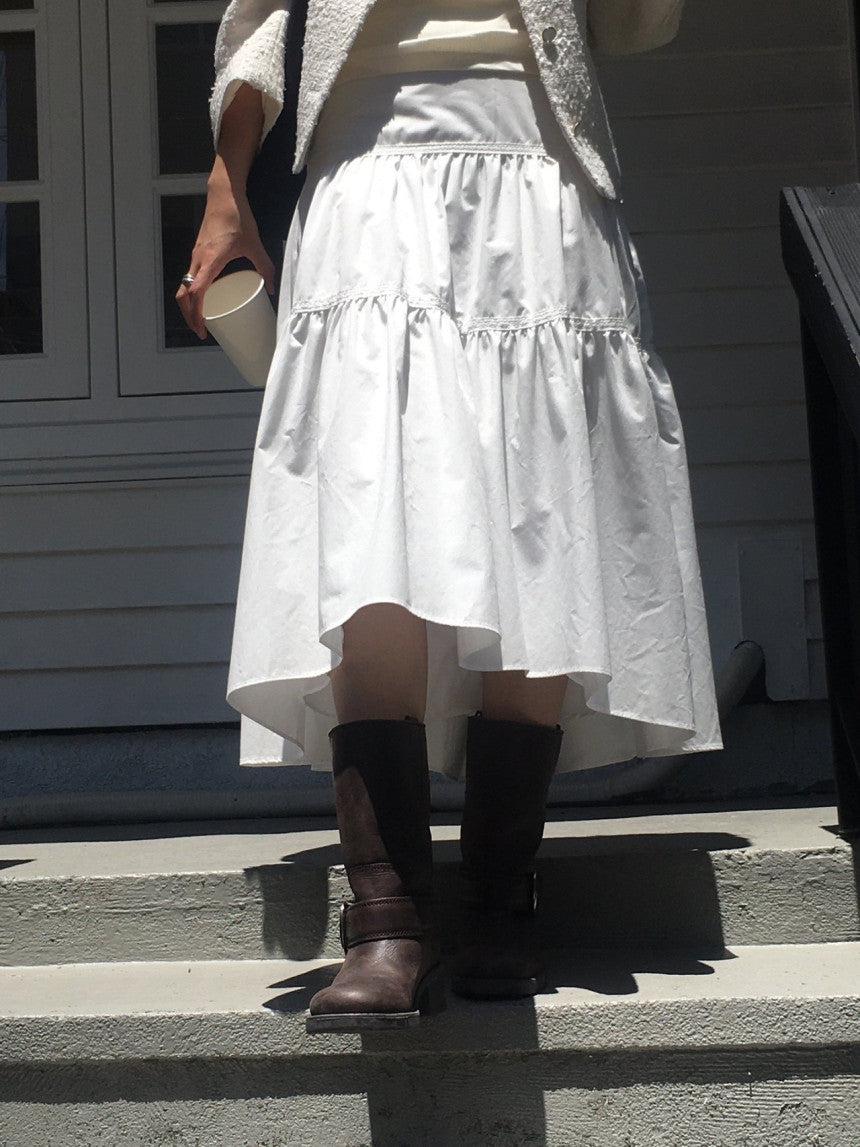Garden lace full skirt-2col
