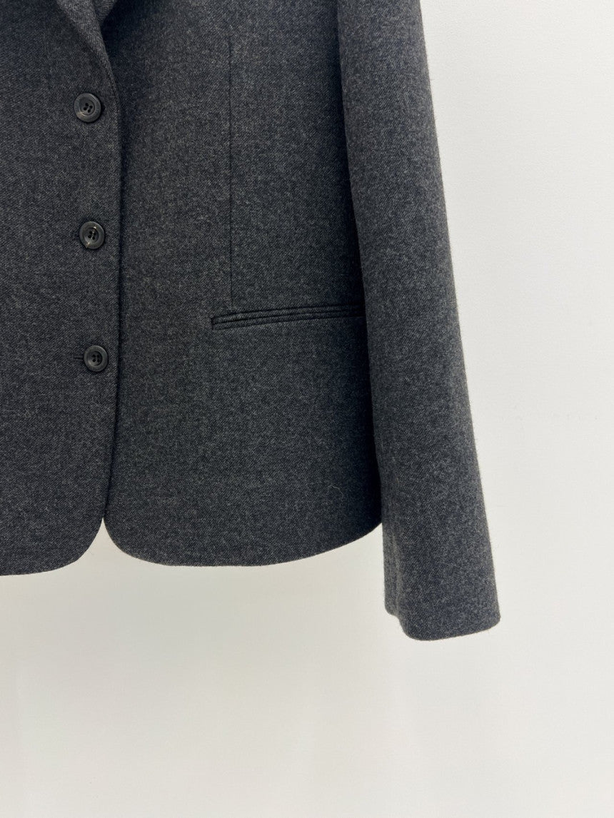 Montaigne wool short jacket-3col