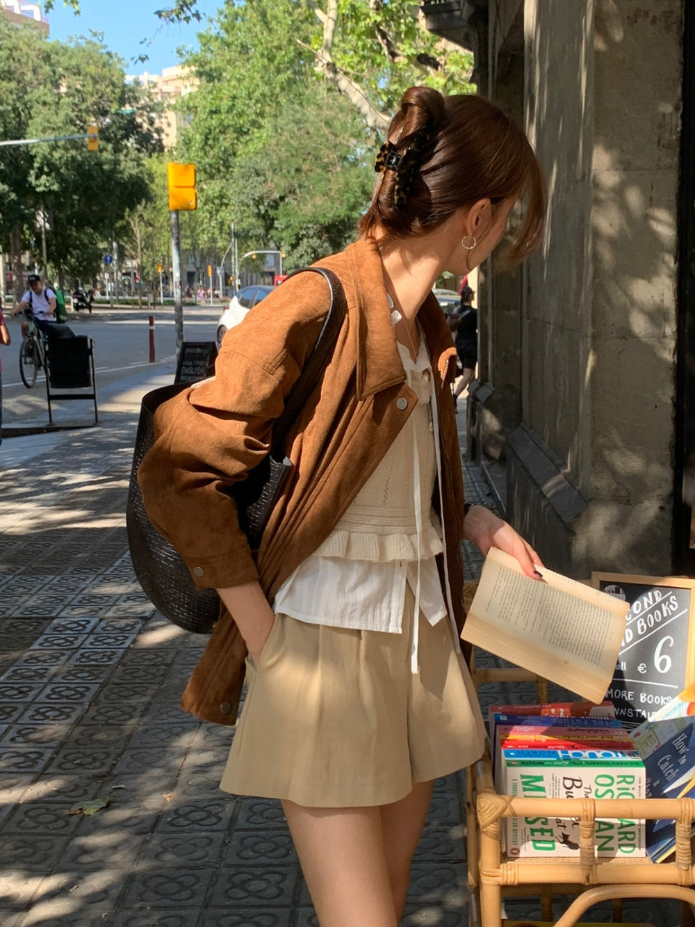 Alpha leather&suede jacket-2type