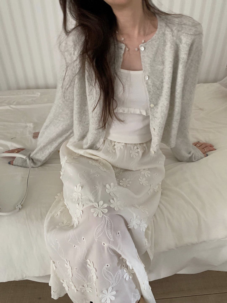 Ile flower banding skirt