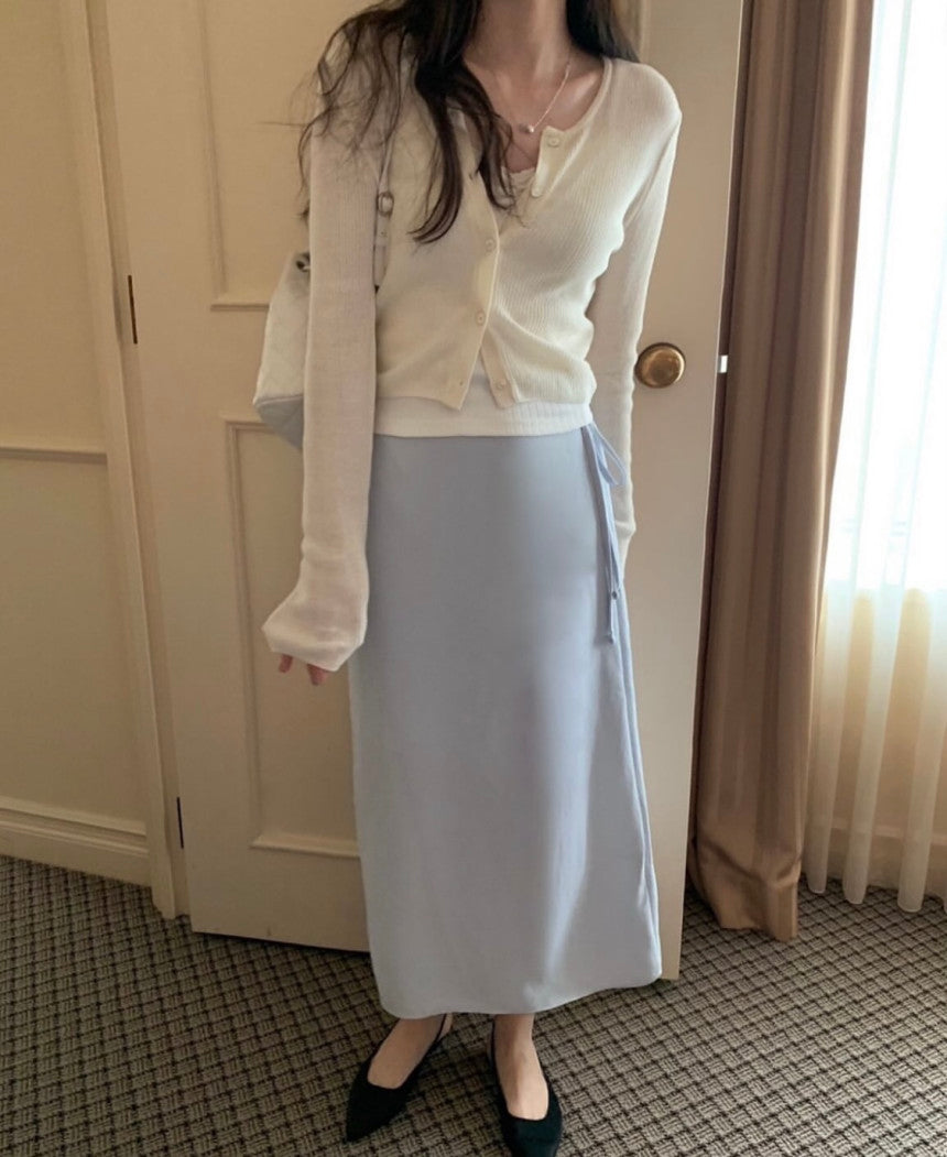 Mamonde linen cardigan-4col