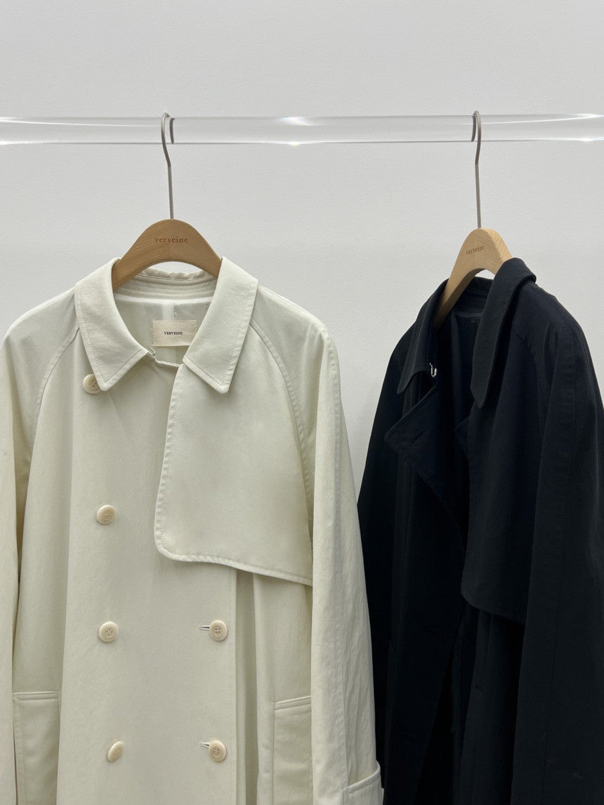 Hyde long trench coat-2col