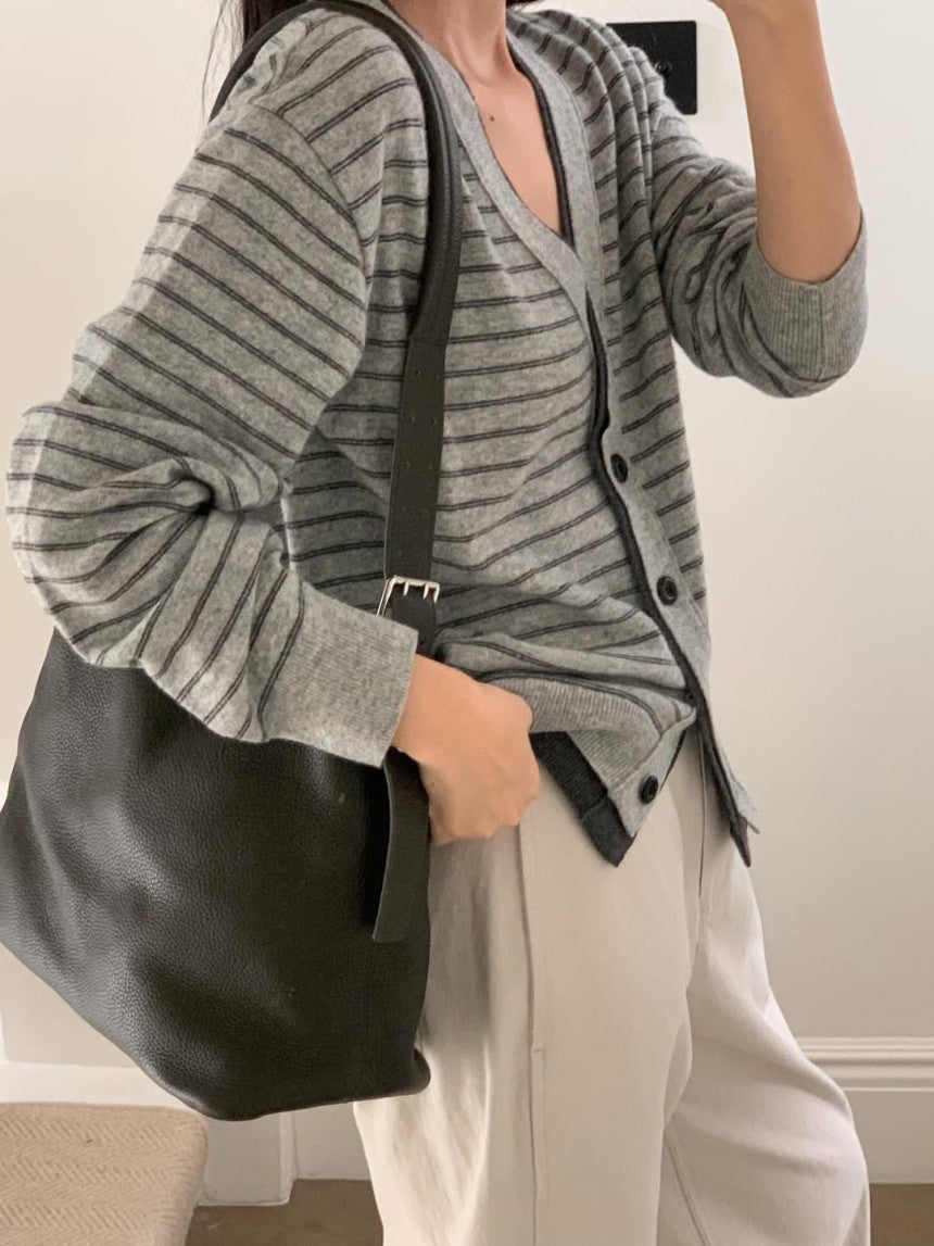 Bound cardigan-2col