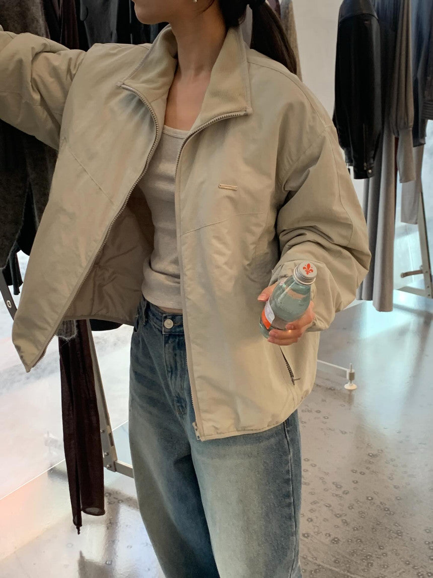 plain nylon jumper-3col