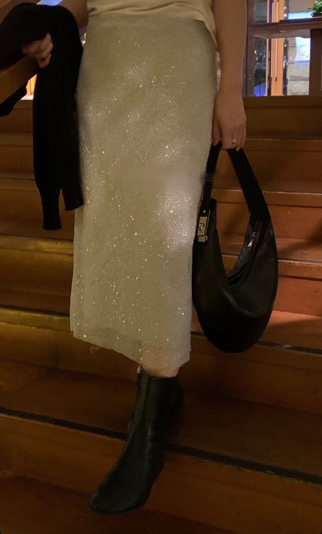 Sale gray s-即納 Fov twinkle skirt-3col