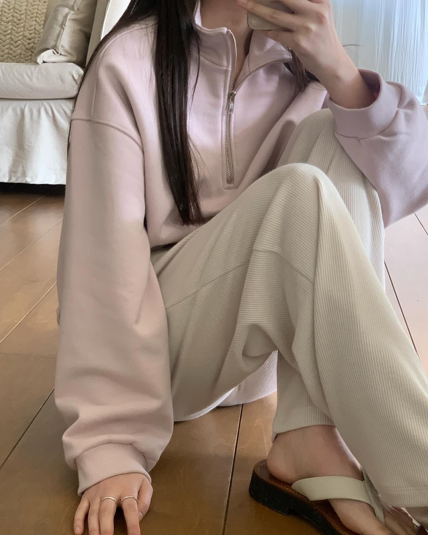Relaxed pants-5col