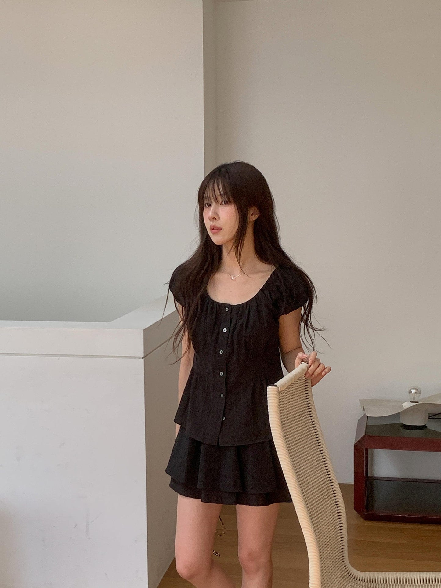 Bigi blouse&skirt-2col