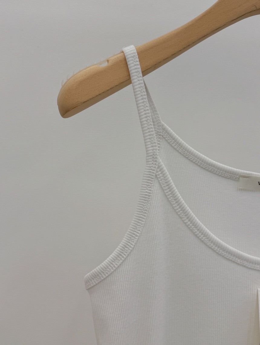 Weenie rib sleeveless-4col