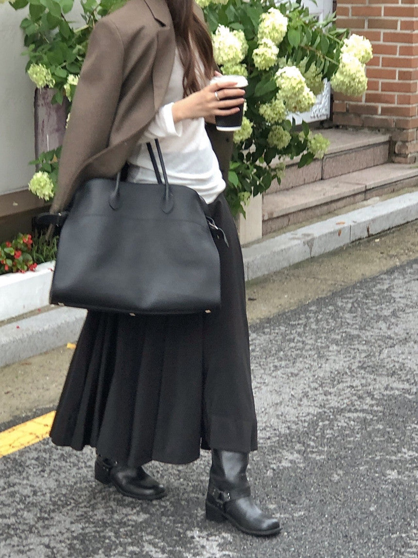 Firenze long flare skirt-2col