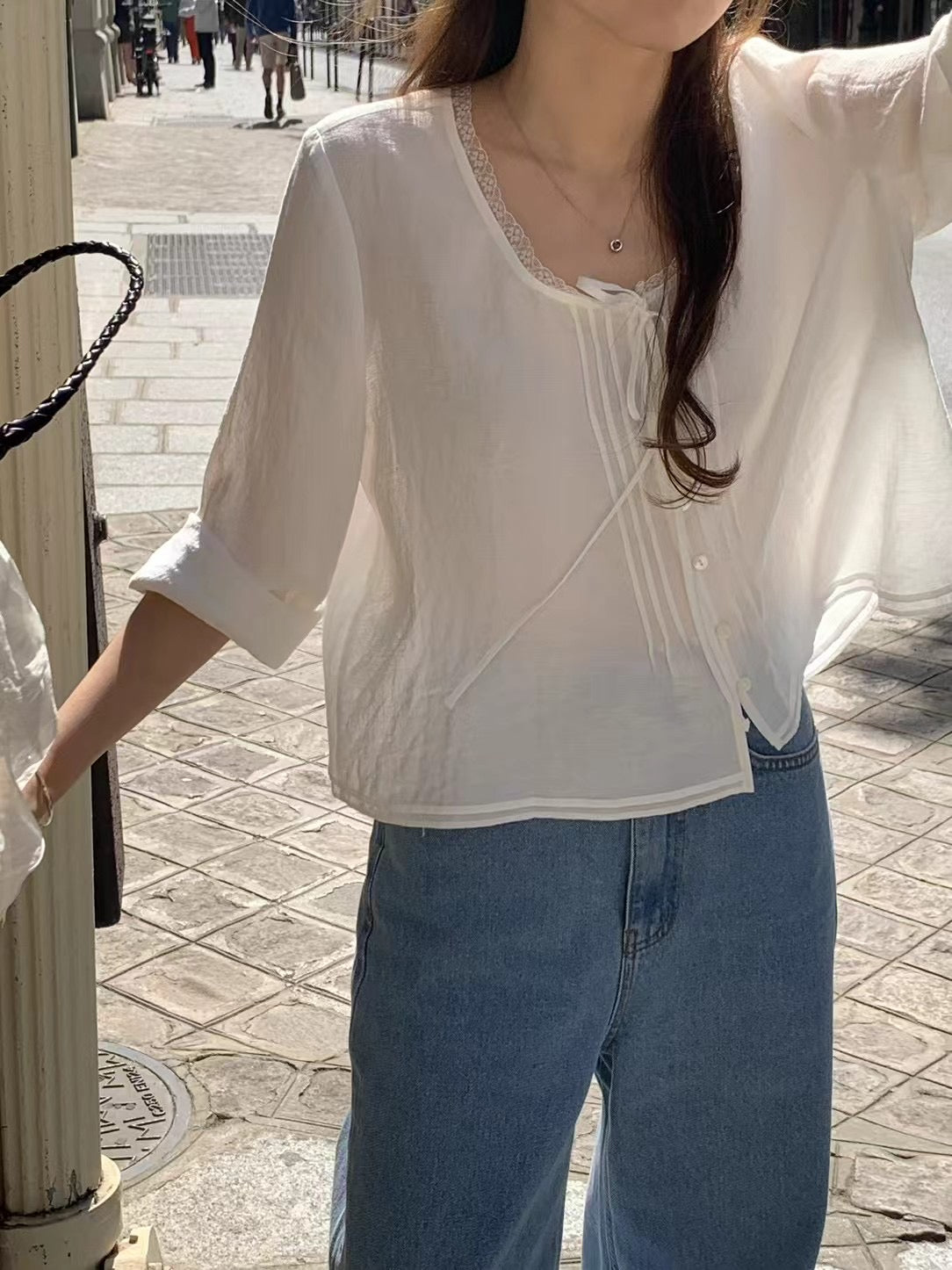 Ounce pams blouse-2col