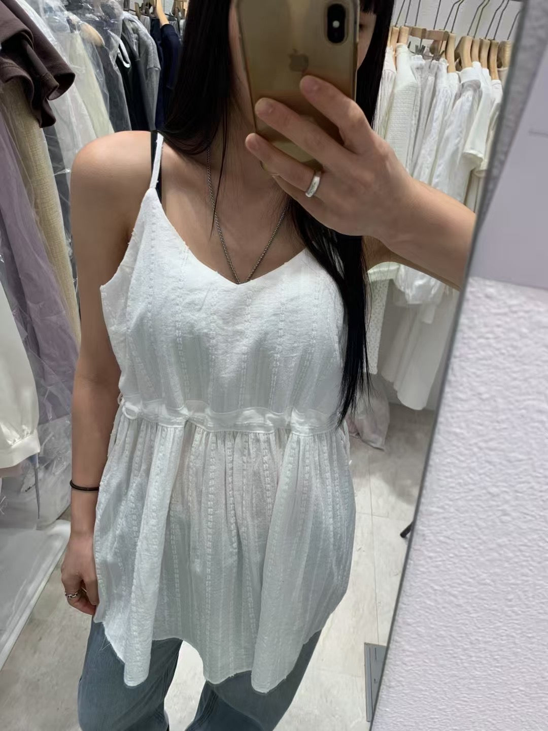 Rom and lace bustier blouse-2col