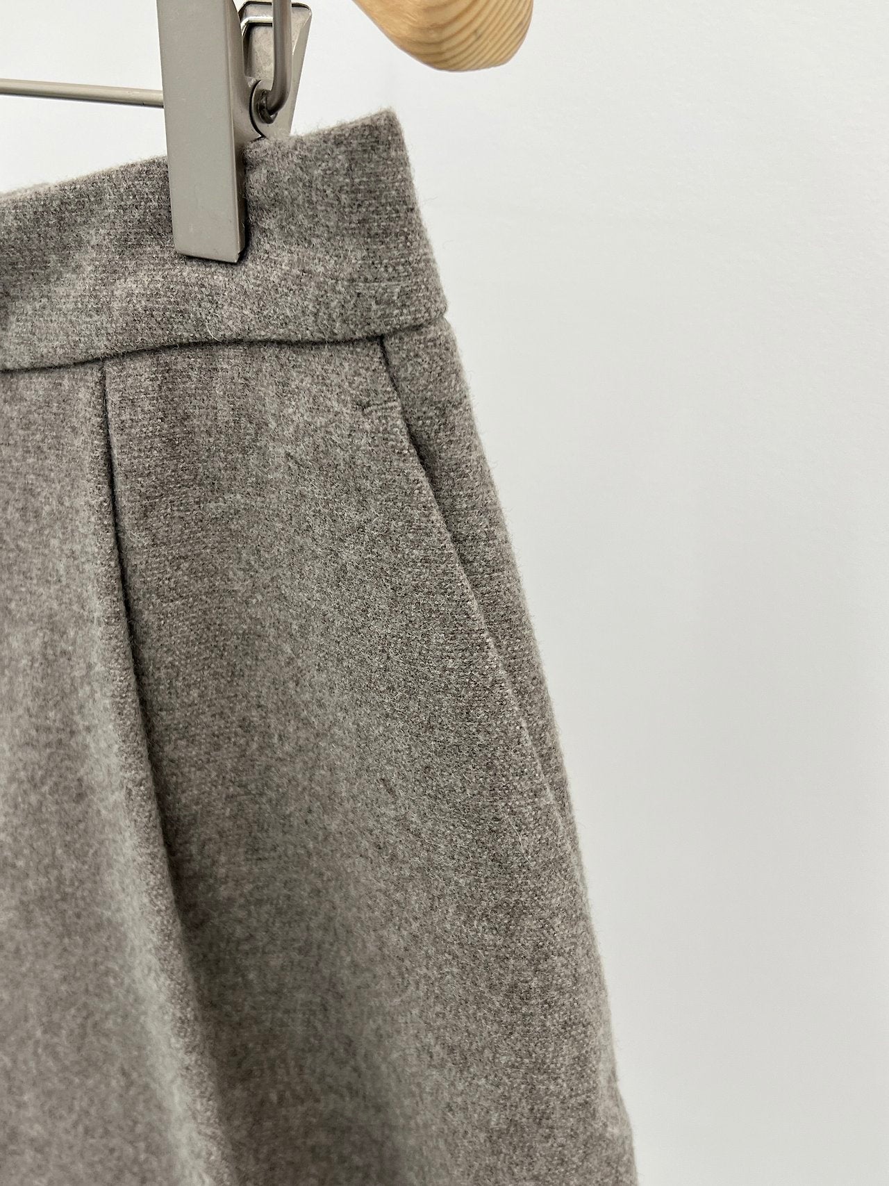 della wool half pants-2col