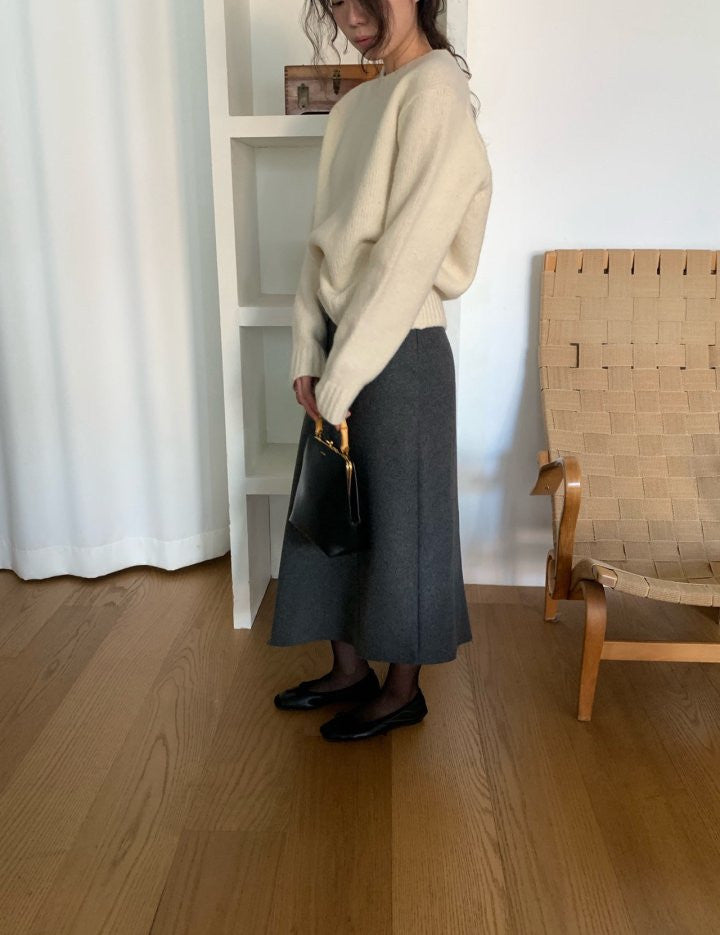 Unbal cut skirt