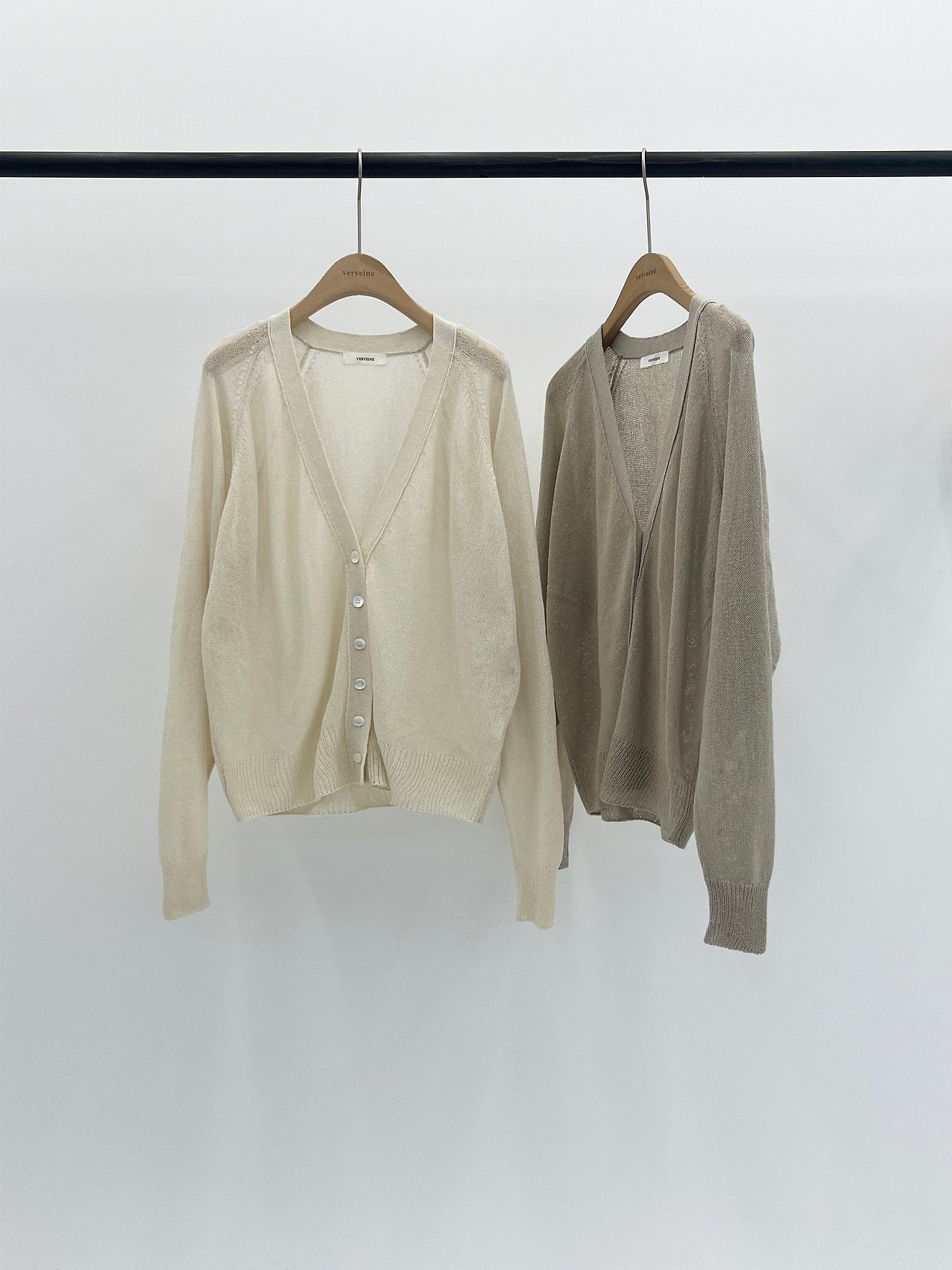 cream即納 Vera summer V-neck cardigan-2col