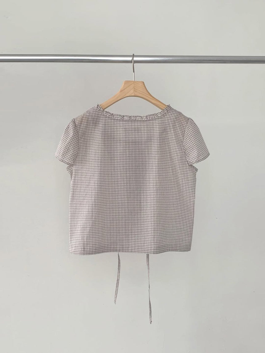 liter soda check blouse