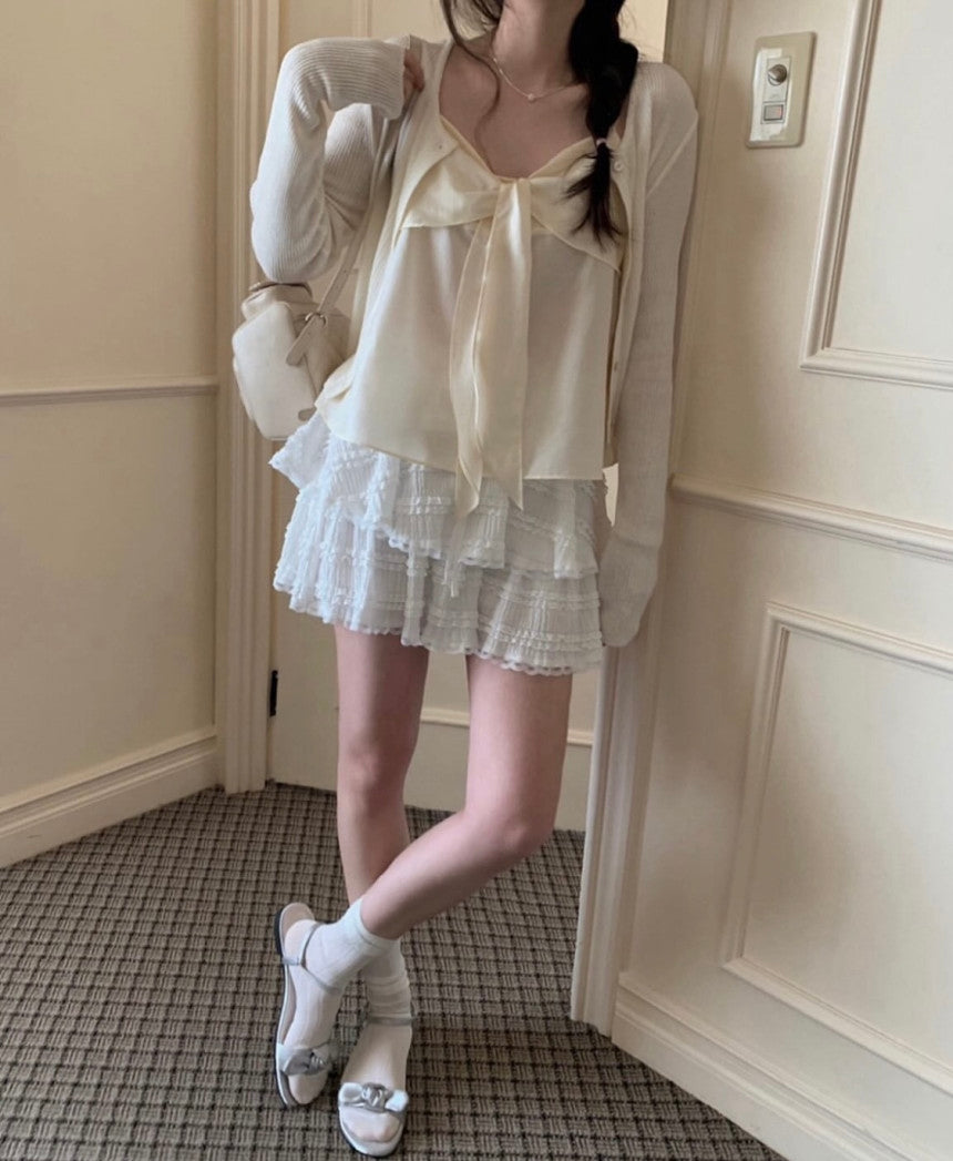 Mamonde linen cardigan-4col