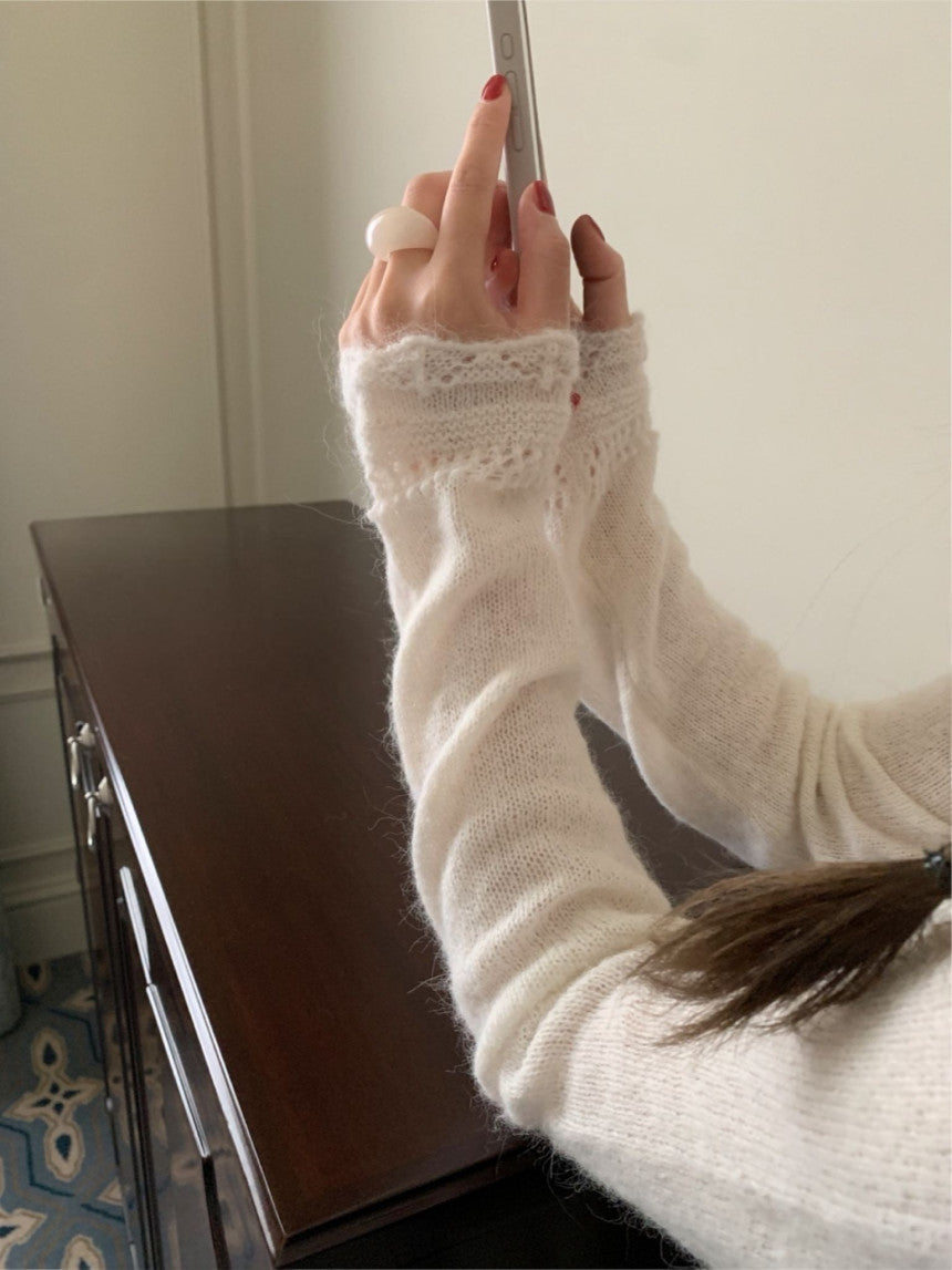 romantic alpaca cardigan-4col