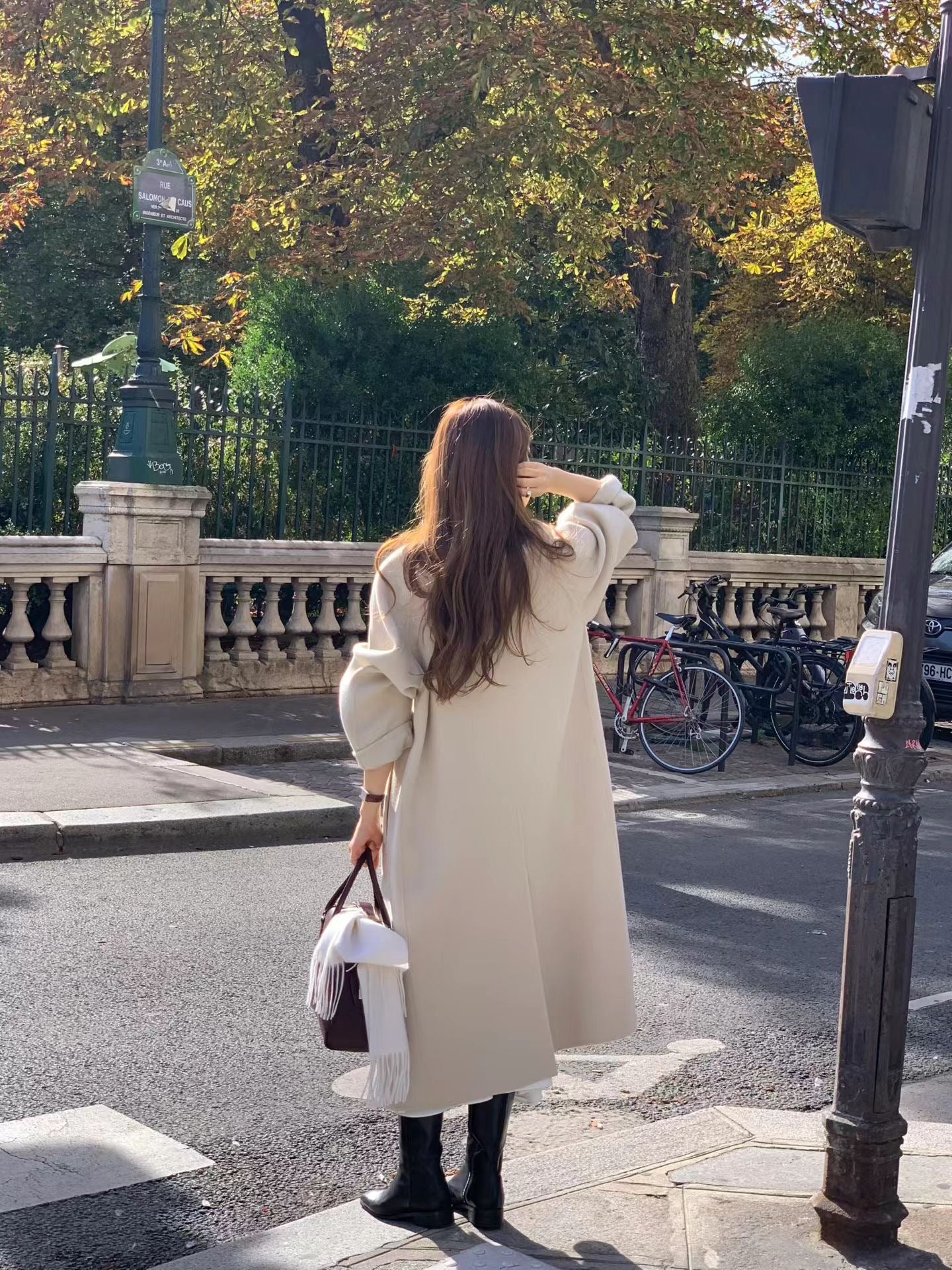 Ounce from cashmere handmade coat-2col