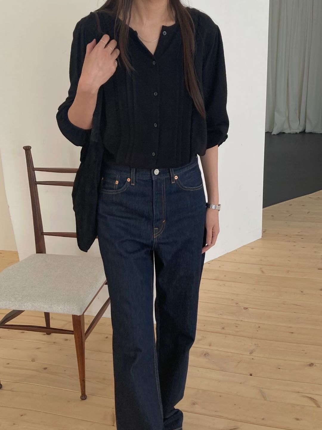 Earth gimo blouse-2col