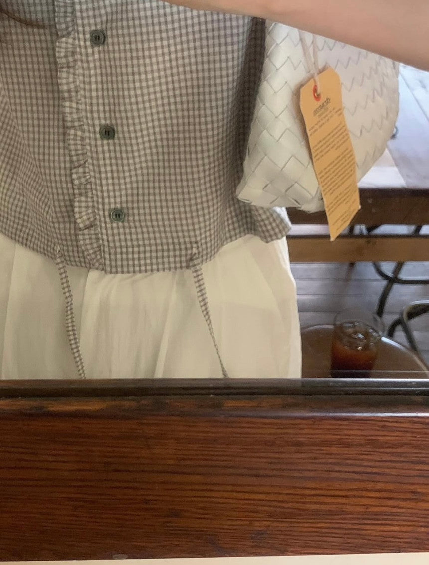 liter soda check blouse