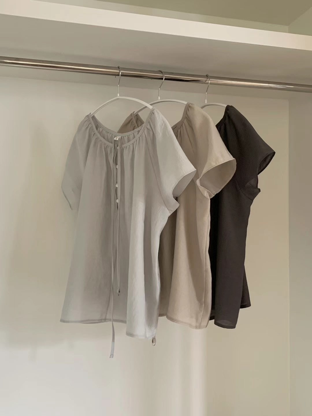 Moore belt blouse-3col