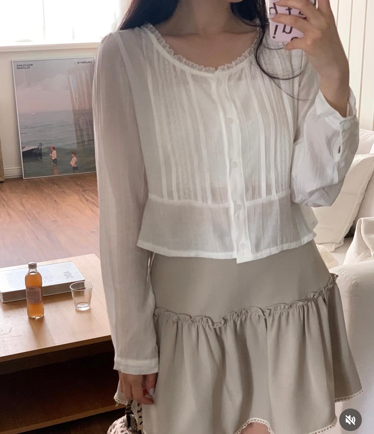 Pure blouse-2col