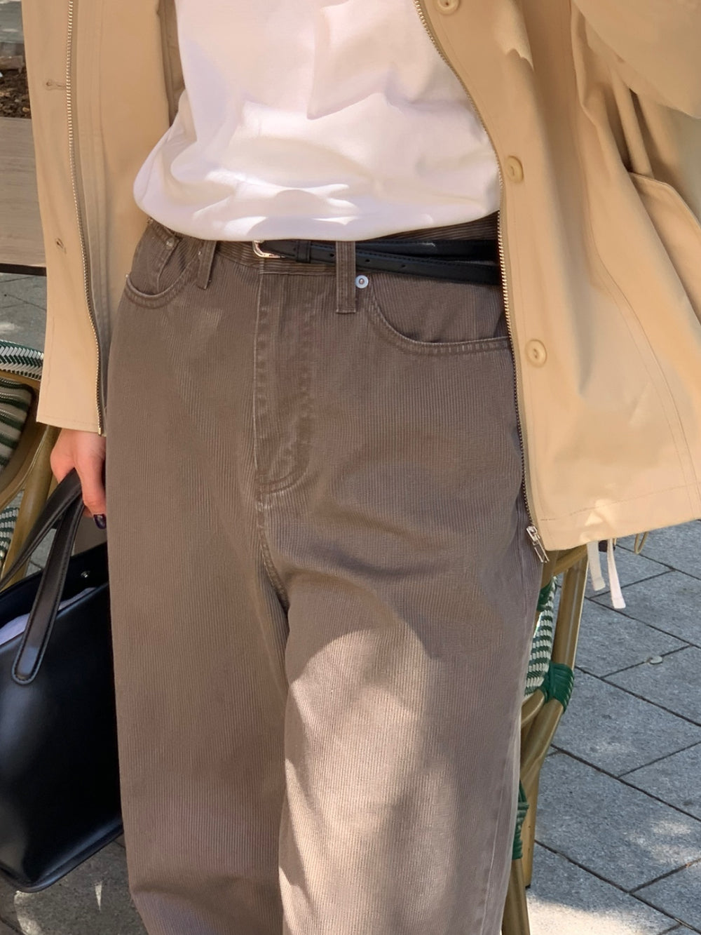 Tissue rib denim