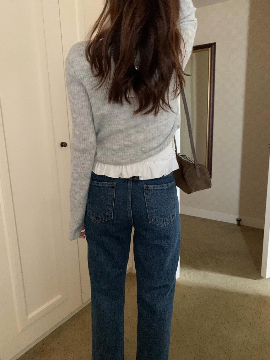 almond slim jeans