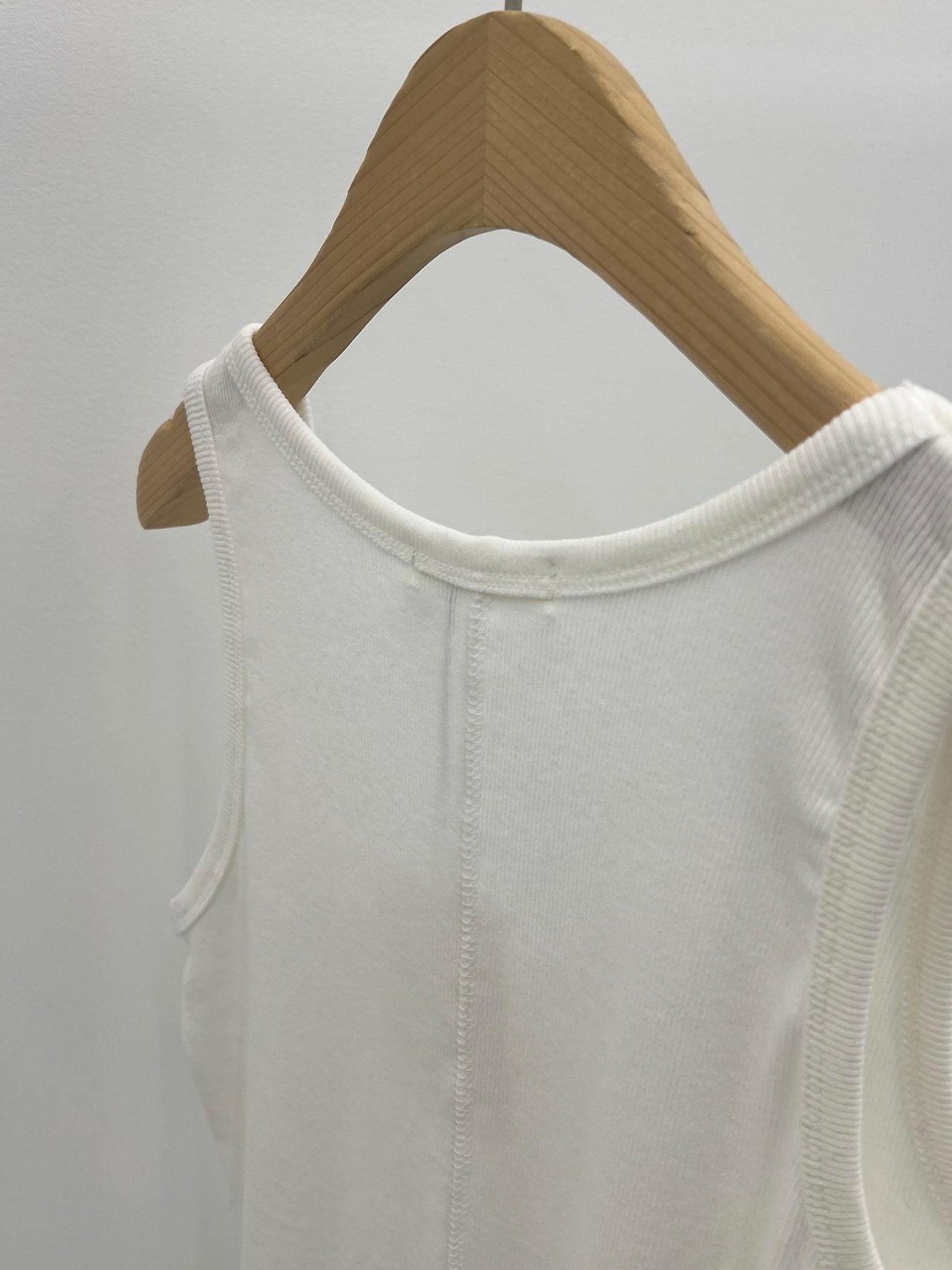 Line U-neck panel sleeveless-5col