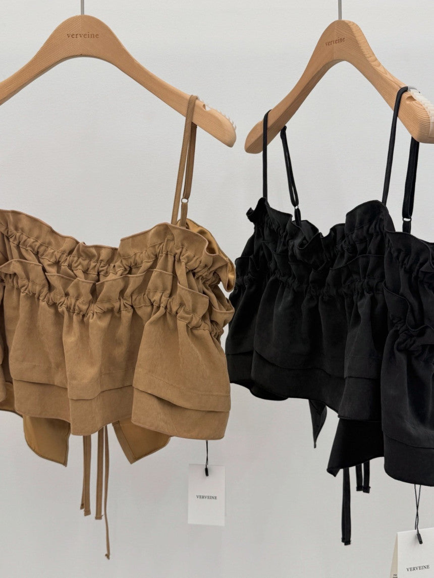 Surry pitch shirring bustier