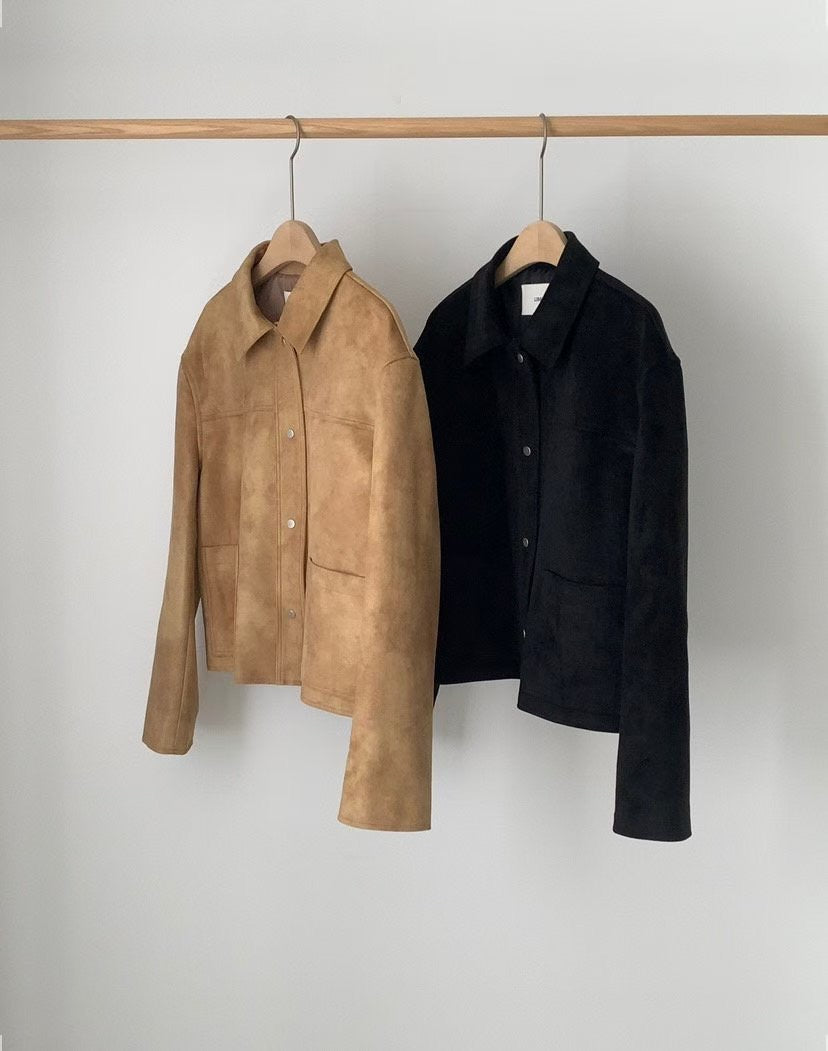 Hau suede jacket-2col