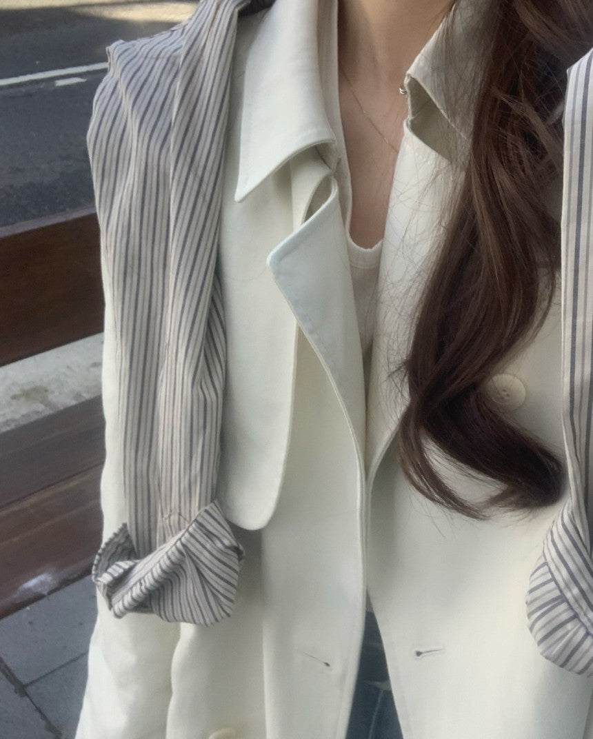 Hyde long trench coat-2col