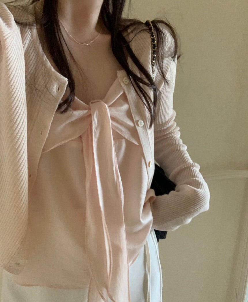 Mamonde linen cardigan-4col