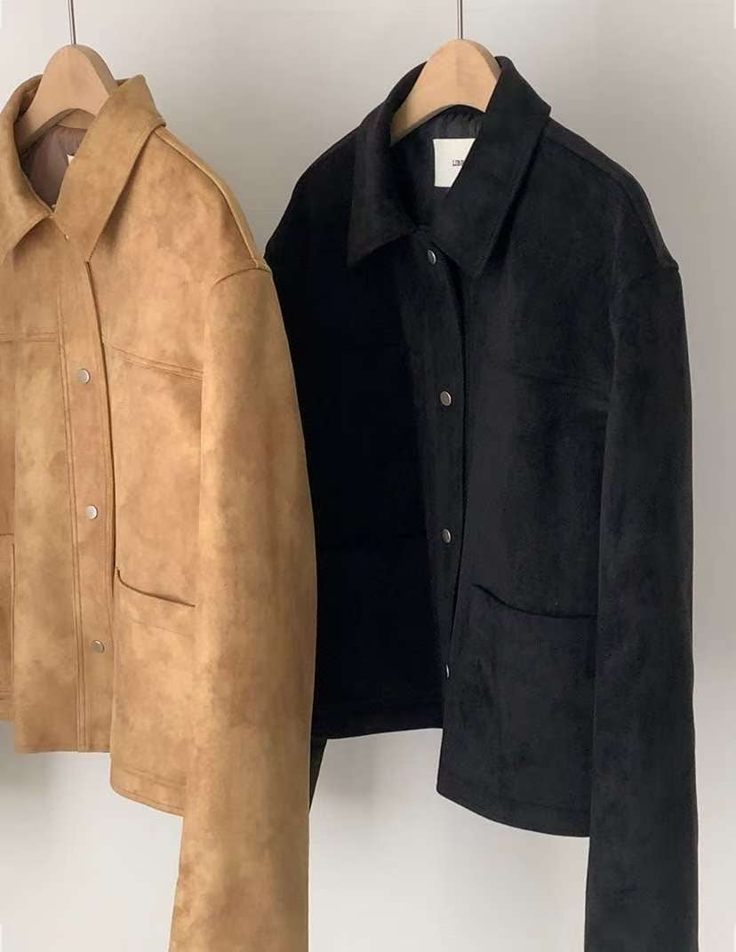 Hau suede jacket-2col