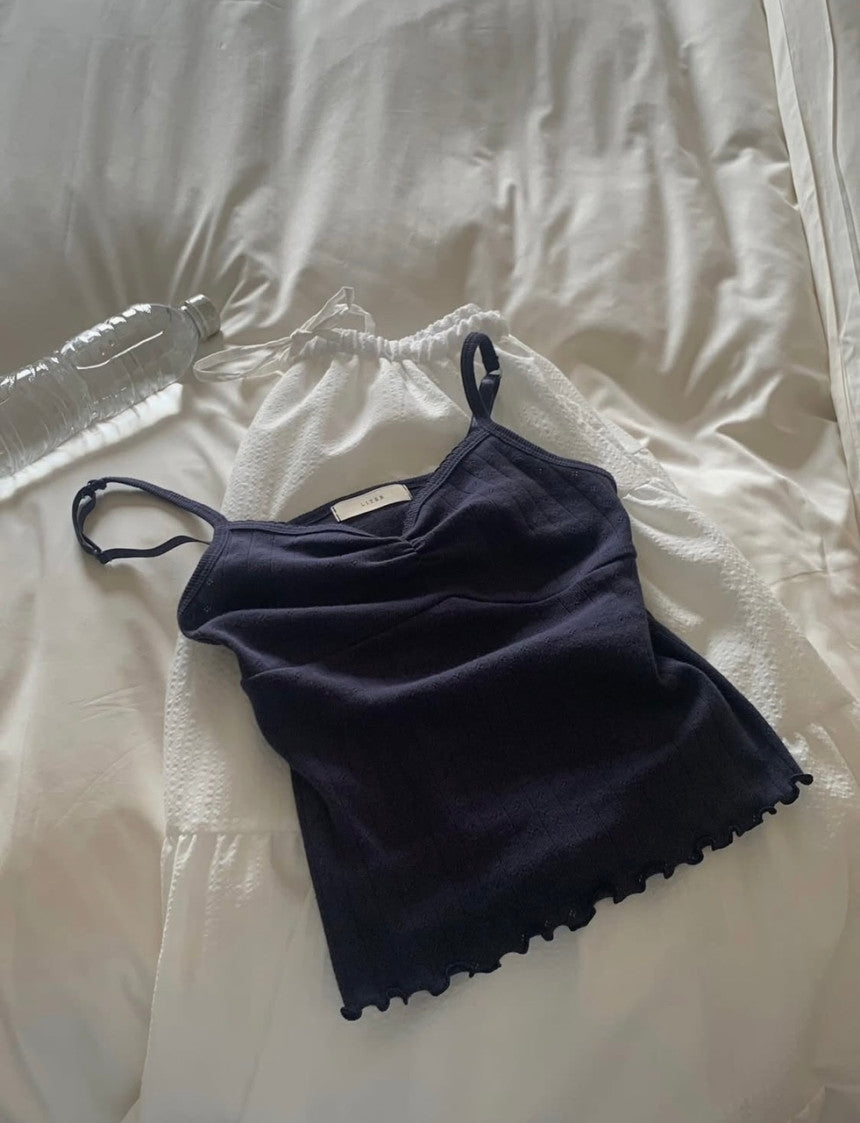 liter ILLIT shirring sleeveless/2col