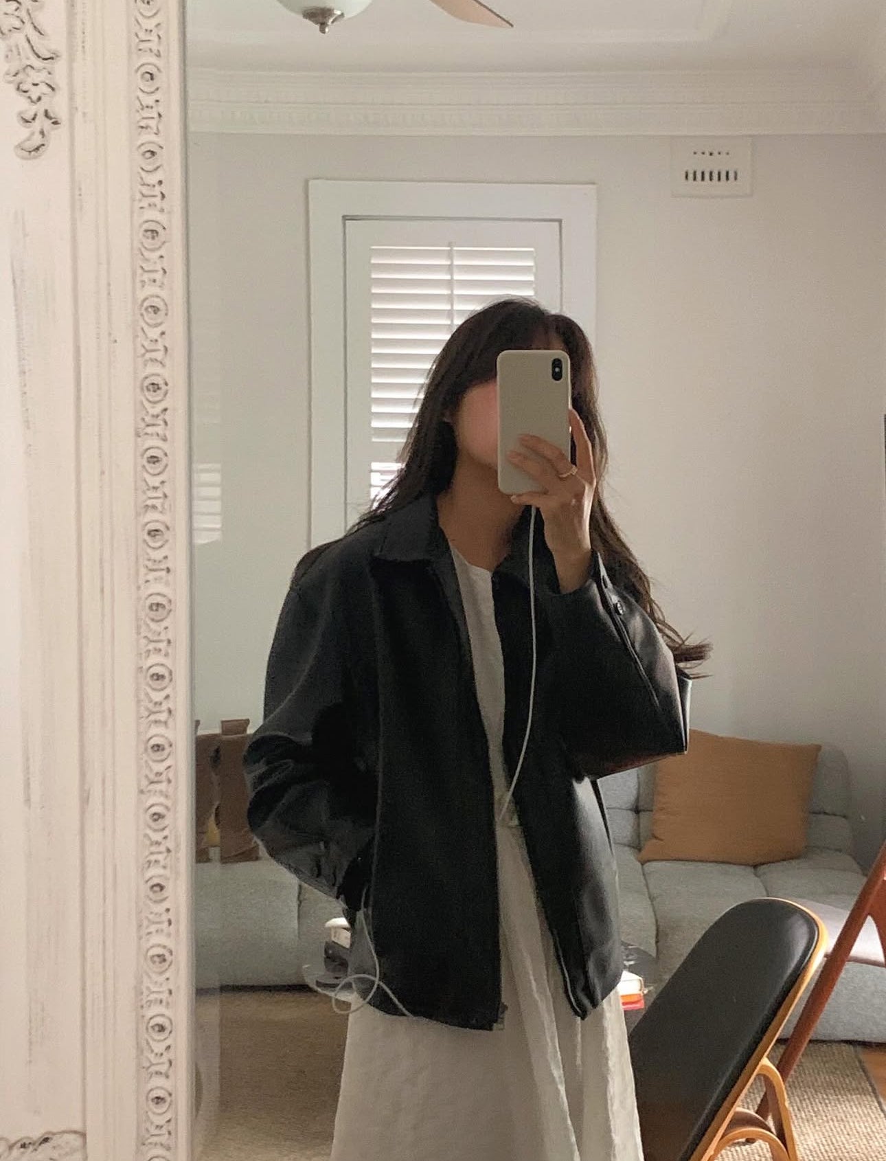 liter log leather jacket